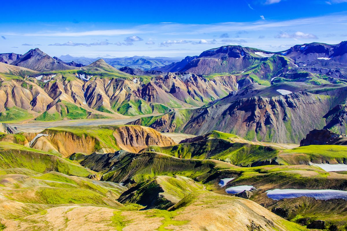 Pohoří Landmannalaugar na Islandu