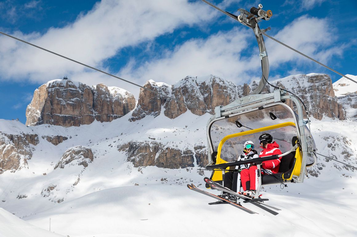 Lanovka v oblasti Dolomiti Superski