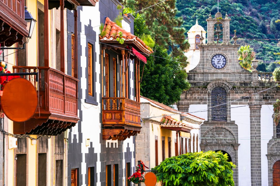 Vesnice Teror, Gran Canaria, Španělsko Vesnice Teror, Gran Canaria, Španělsko