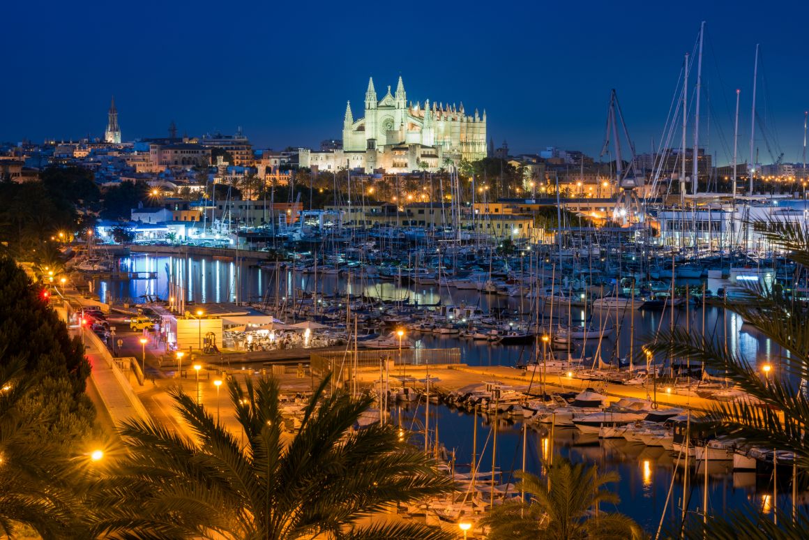 Noční Palma de Mallorca