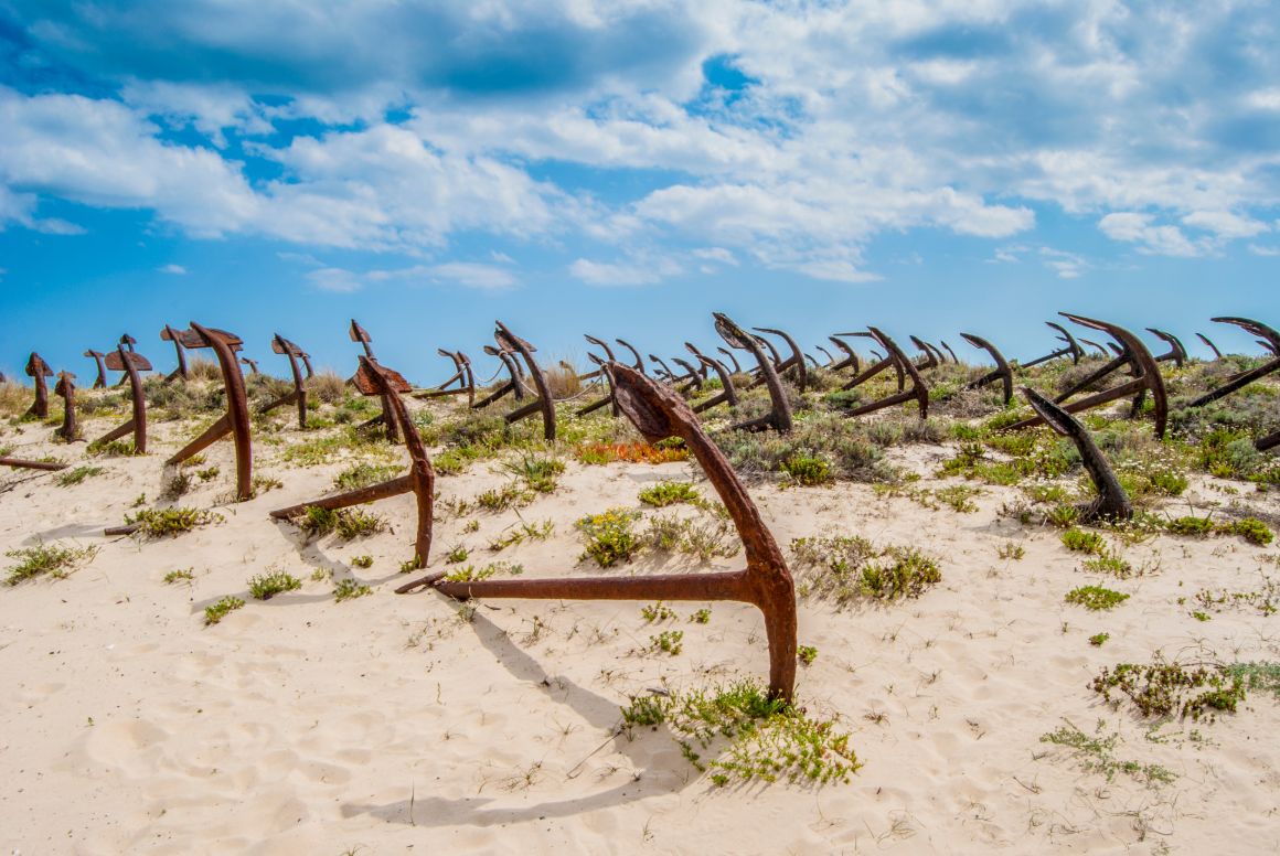 Hřbitov kotev, Tavira, Algarve