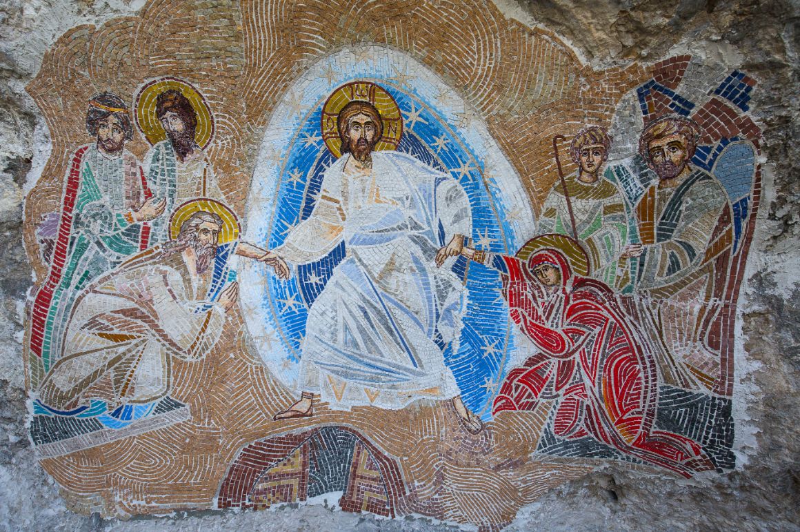 Mozaika v klášteře Ostrog, Černá Hora