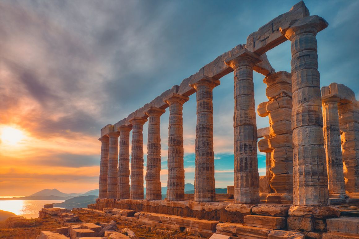 Mys Sounion, Attika, Řecko