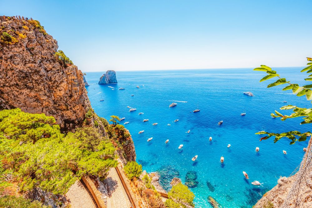 Přístav Marina Grande na Capri