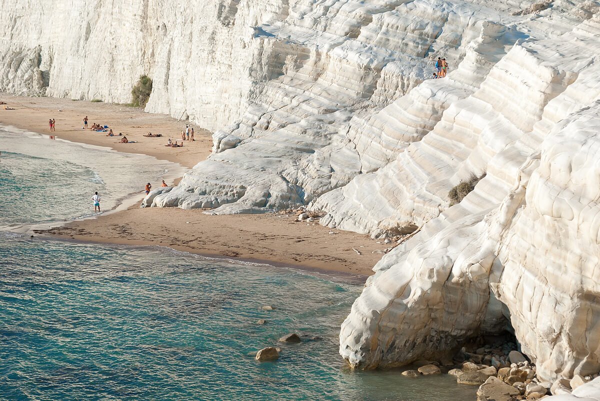 Scala dei Turchi „turecká skála“ na Sicílii