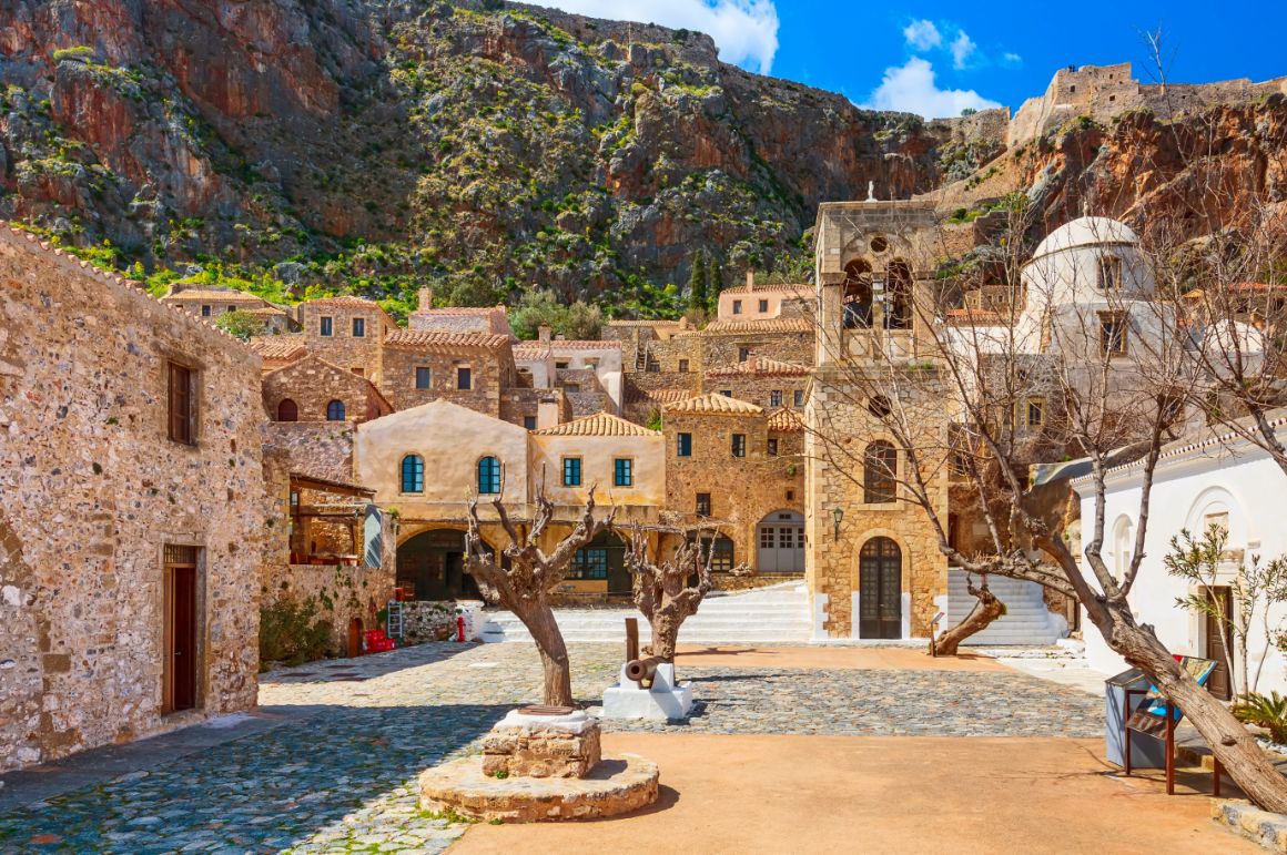 Město Monemvasia, Peloponés