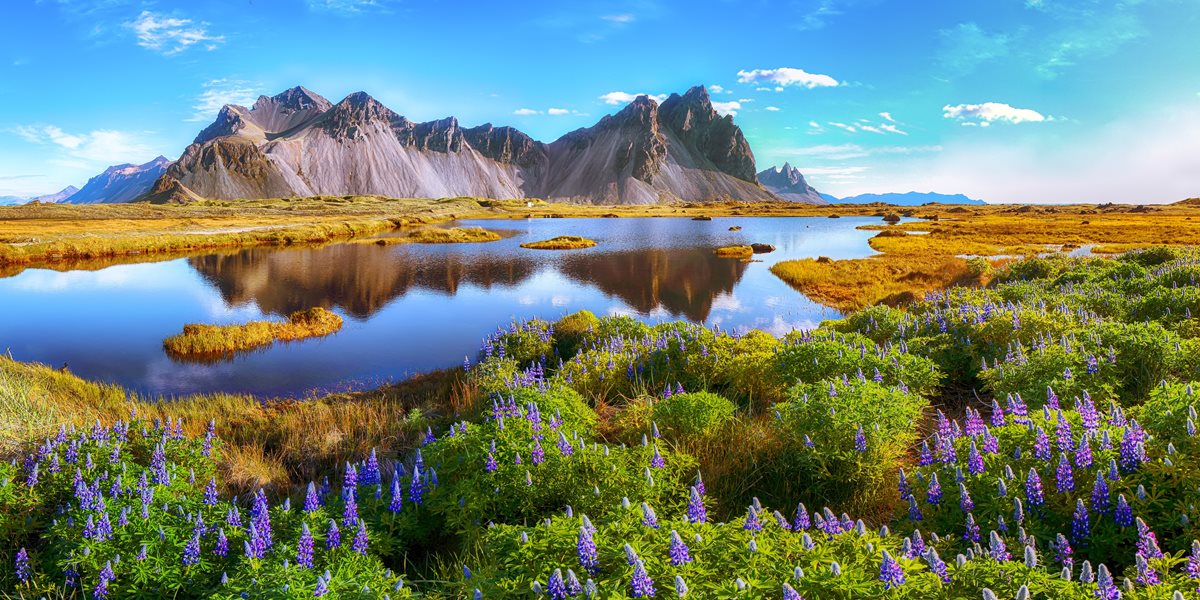 Poloostrov Stokksnes na jihovýchodě Islandu