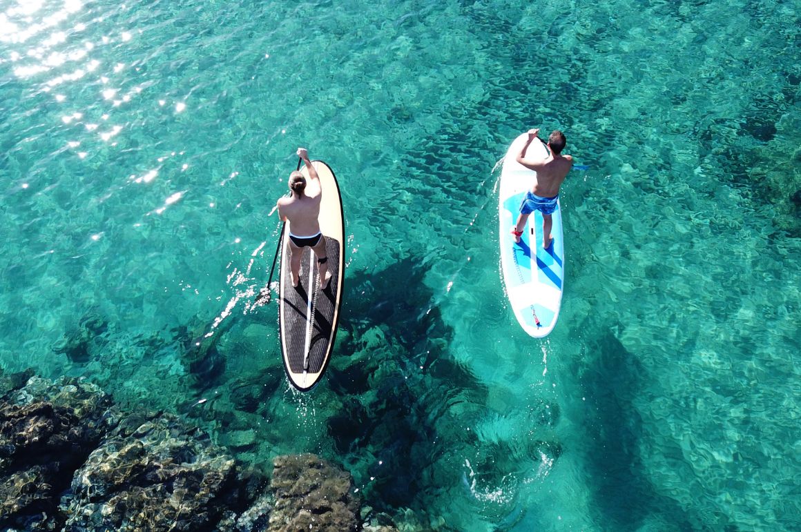 Paddleboarding, Samos