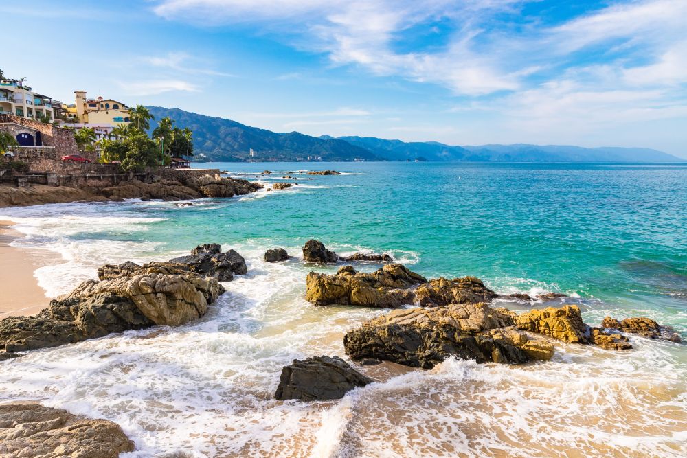 Playa Conchas Chinas v Puerto Vallarta