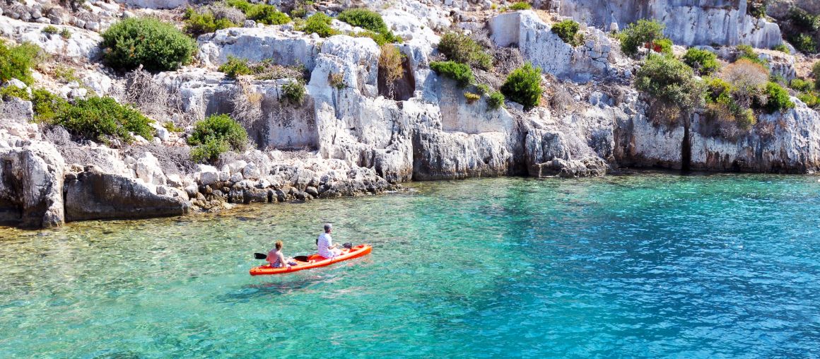 Kajak u ostrova Kekova, Turecká riviéra