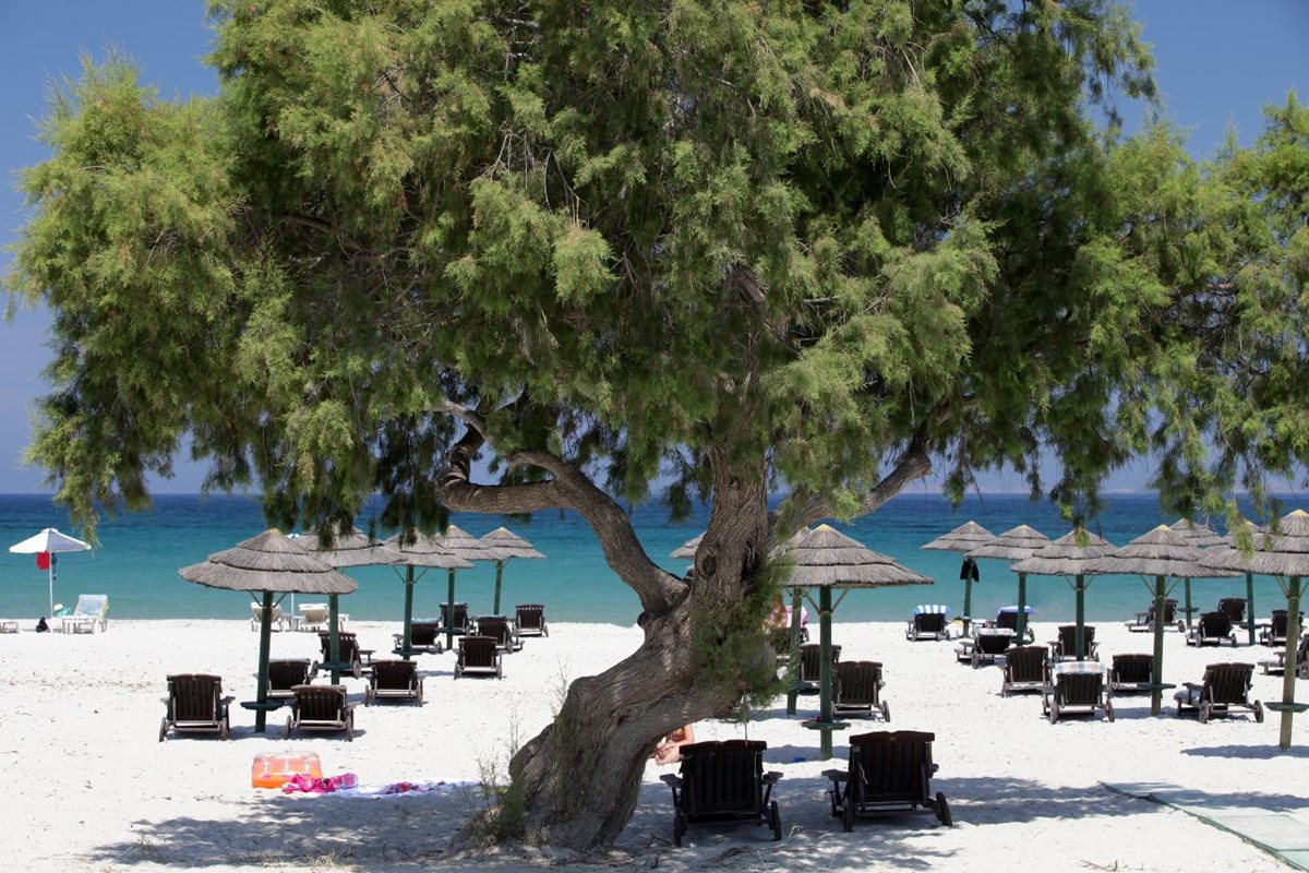 Pláž Mastichari, Kos, Řecko Pláž Mastichari, Kos, Řecko